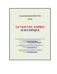 Le nouvel esprit scientifique - Les Classiques des sciences sociales ...