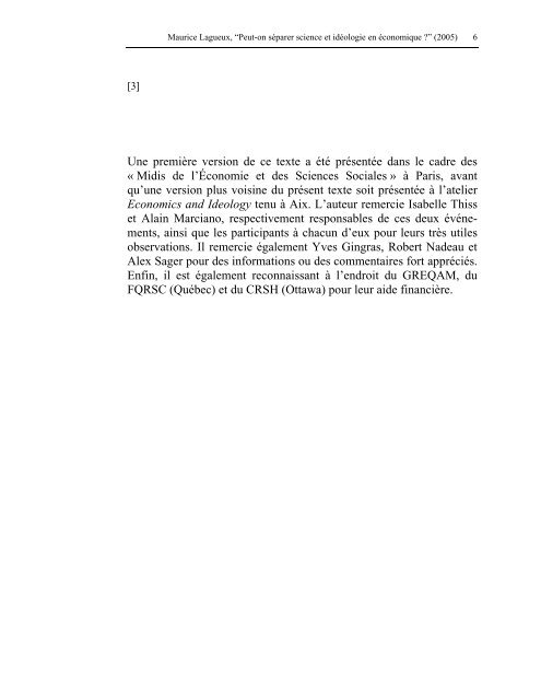 “Peut-on séparer science et idéologie en économique ?”.