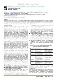 role of natural polymers used in floating drug delivery system