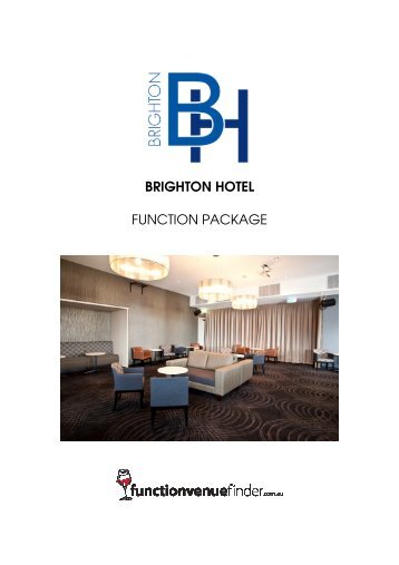 BRIGHTON HOTEL FUNCTION PACKAGE