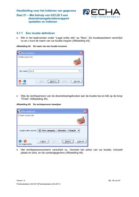 Handleiding voor het indienen van gegevens - ECHA - Europa