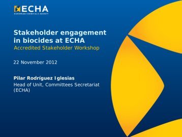 Biocidal Products Committee - ECHA - Europa