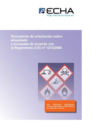 Documento de orientación sobre etiquetado y ... - ECHA - Europa