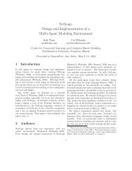 NetLogo: Design and Implementation of a Multi-Agent Modeling ...