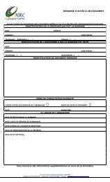 Formulaire accees information - MRC de La Jacques-Cartier