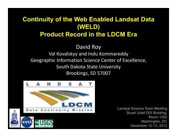 WELD - Landsat - USGS