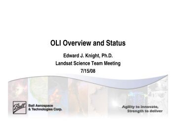 OLI Overview and Status - Landsat