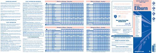 schedule - Metra