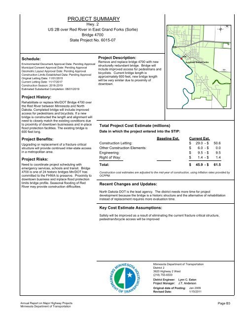 RPT - ONE PAGERS - Minnesota State Legislature