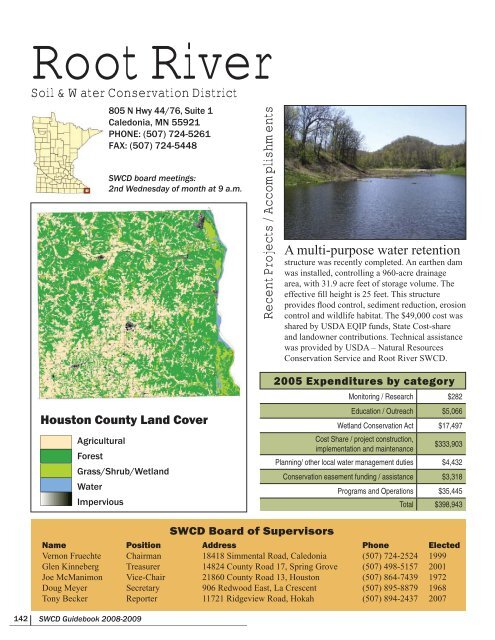 Soil & Water Conservation District Guidebook 2008 - Minnesota ...