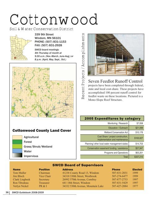 Soil & Water Conservation District Guidebook 2008 - Minnesota ...