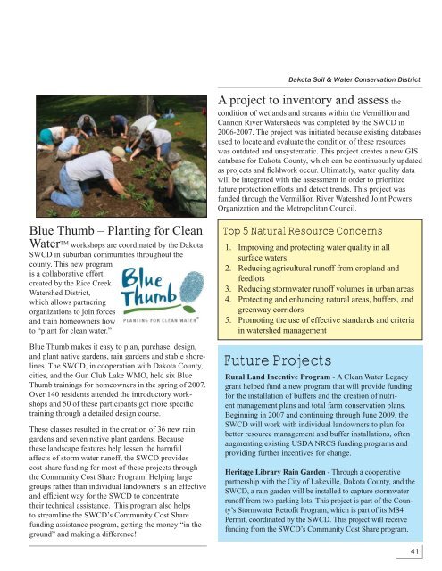 Soil & Water Conservation District Guidebook 2008 - Minnesota ...