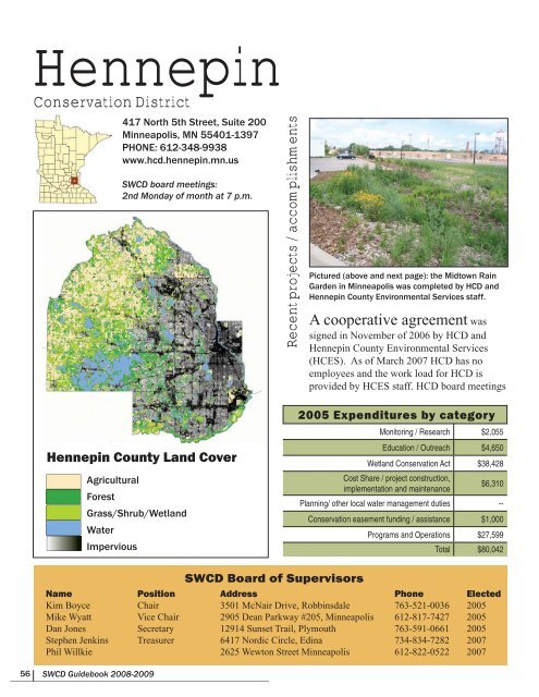 Soil & Water Conservation District Guidebook 2008 - Minnesota ...