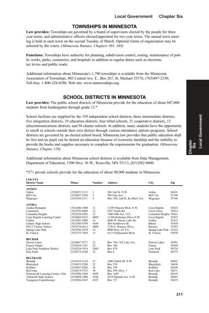 Chapter One Federal Government - Minnesota State Legislature