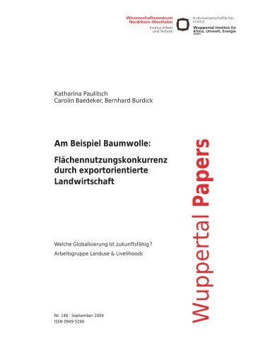 WP148.pdf - Publication Server of the Wuppertal Institute ...