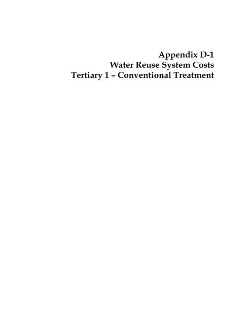 Recycling Treated Municipal Wastewater for Industrial Water Use