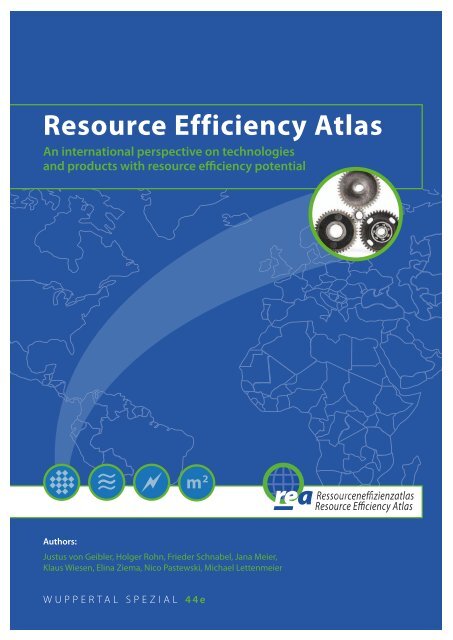Resource Efficiency Atlas - Publication Server of the Wuppertal ...