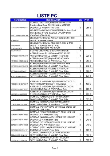 LISTE PC vente.htm - gmigroupe.eu