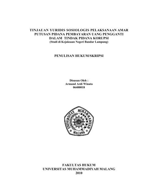 File Pendahuluan Pdf Universitas Muhammadiyah Malang