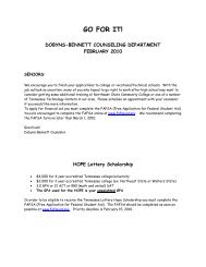 GO FOR IT - Dobyns-Bennett High School - Website