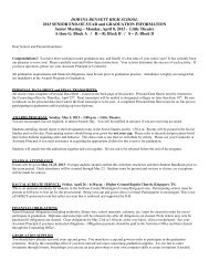 2013 Senior Graduation Info Letter - Dobyns-Bennett High School