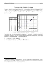 Taratura statica di catene di misura - ArchiMeDes