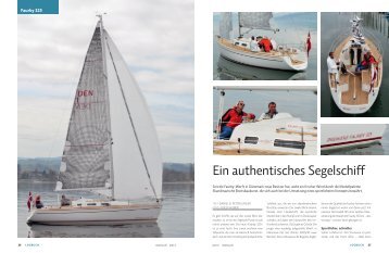 Juni 2011 Faurby 325 “Ein authentisches Segelschiff” - boot24.ch