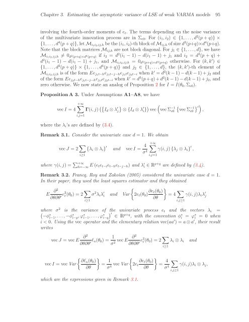THÈSE Estimation, validation et identification des modèles ARMA ...