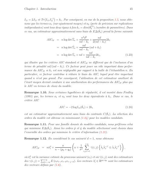 THÈSE Estimation, validation et identification des modèles ARMA ...