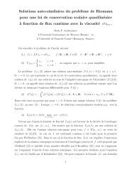 Solutions auto-similaires du probl`eme de Riemann pour une loi de ...