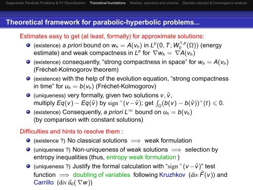 Degenerate nonlinear parabolic-hyperbolic equations and ... - SMAI