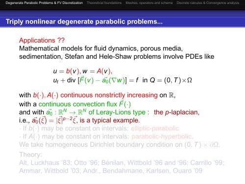 Degenerate nonlinear parabolic-hyperbolic equations and ... - SMAI