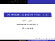 Slides de l'exposé