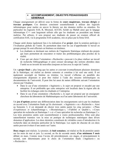 dossier de candidature - Laboratoire de Mathématiques de ...