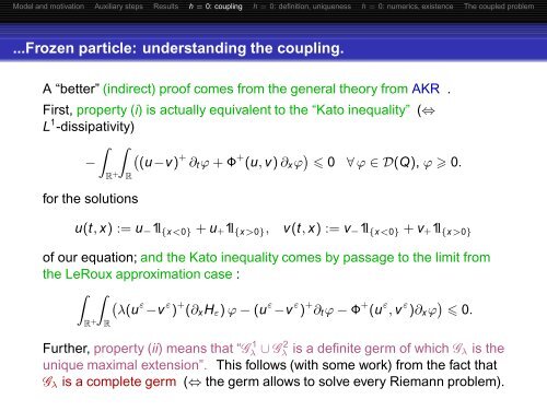 A particle-in-Burgers model: theory and numerics - Laboratoire de ...