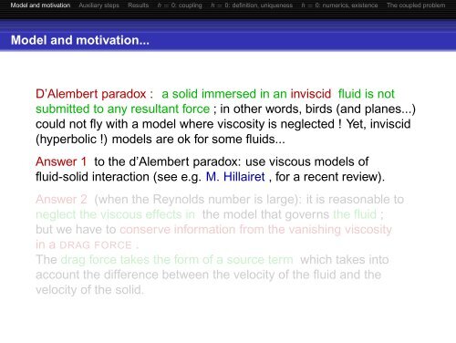 A particle-in-Burgers model: theory and numerics - Laboratoire de ...