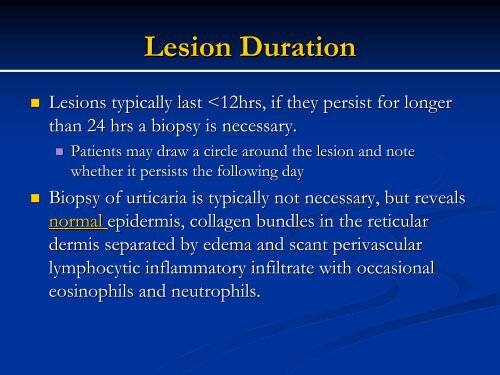 Urticaria - Dermatology