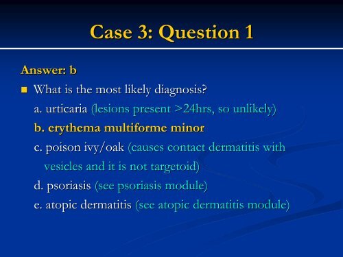 Urticaria - Dermatology