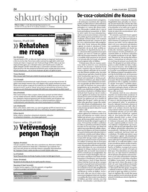 E NDJEKIN N'LIGJERATE - Gazeta Express