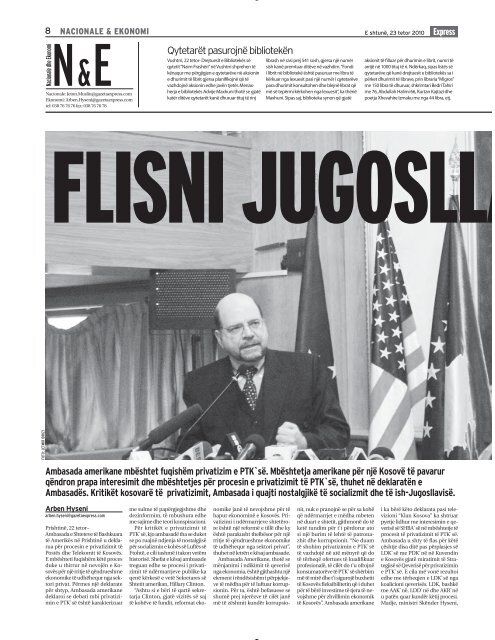 FLISNI JUGOSLLAVE - Gazeta Express