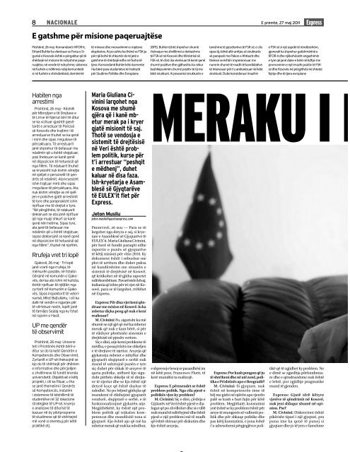 MERAKU I MARIAS - Gazeta Express