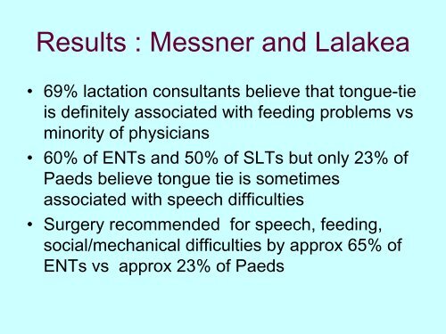 Tongue-tie –myth or reality? - National Women's Hospital