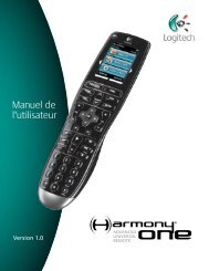 Utilisation de la télécommande Harmony One