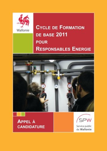 cycle de formation de base pour responsables ... - Energie Wallonie