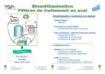 Traitement fraction liquide - Energie Wallonie