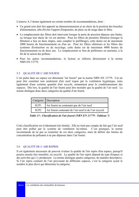 La ventilation des immeubles de bureaux - Energie Wallonie