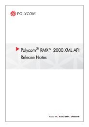 RMX 2000 XML API Release Notes V4.1.book - Polycom