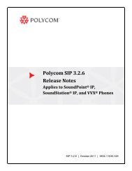 Understanding Updates to SIP 3.2.5 - Polycom