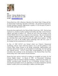 dBeck Biography 2011.pdf - Clinton Middle School