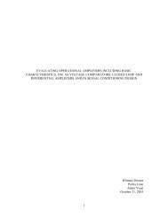 Analog Circuit Design Laboratory Report - MyWeb at WIT ...